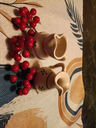 Set 2 Vasetti Ceramica Decorati