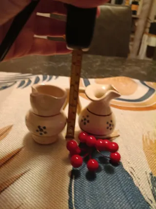 Set 2 Vasetti Ceramica Decorati