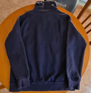 Sudadera  H&M cuello alto azul talla L