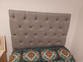 Cabecero Capitoné Gris Premium