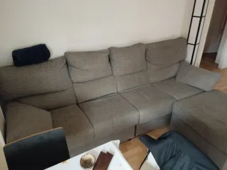 Sofá 4 plazas con chaiselongue
