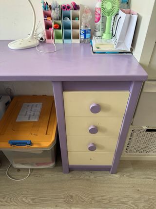 Litera Morada con Cajones