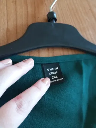 Blusa SHEIN verde verano talla XXL