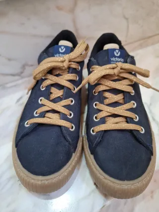 Zapatillas Victoria Serraje Azul