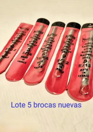 5 brocas para hormigón nuevas Diager