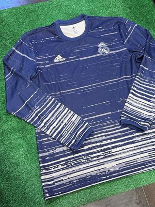 Sudadera Real Madrid Adidas Azul y Blanca