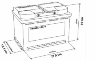 Bateria AGM 100Ah 12V