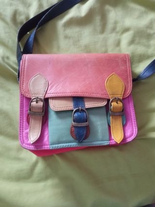 Bolso piel mujer multicolor