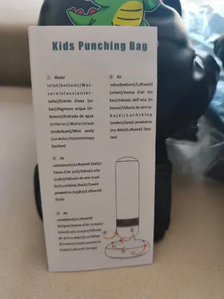 Saco de boxeo inflable para niños