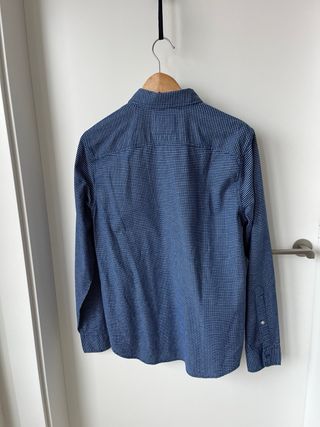 Camisa Hollister Hombre Azul Talla S