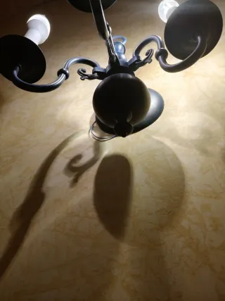 Conjunto 2 apliques pared bronce pintado