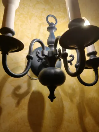 Conjunto 2 apliques pared bronce pintado