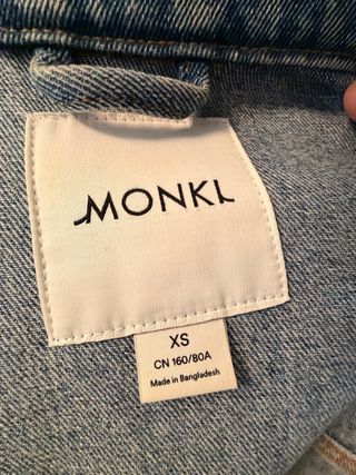 Chaqueta tejana Monkl azul