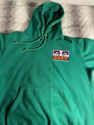 Sudadera Obey Verde con Logo