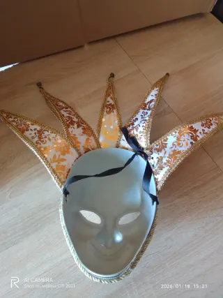 Máscara Veneciana Carnaval Auténtica