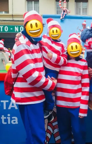 Disfraz Wally Pack Familiar 2 Adultos + Niño