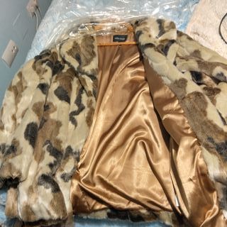 Abrigo de piel multicolor El Corte Inglés