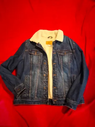 Chaqueta unisex vaquera forrada de borrego