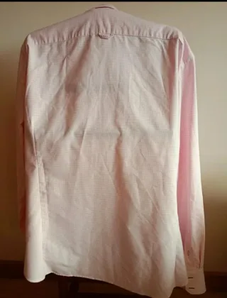 Camisa rosa de cuadros