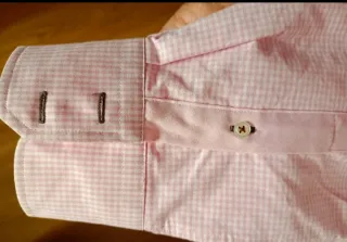 Camisa rosa de cuadros