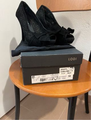 Zapatos LODI Talla 38 Negro