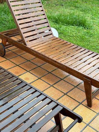 Hamaca de madera acacia