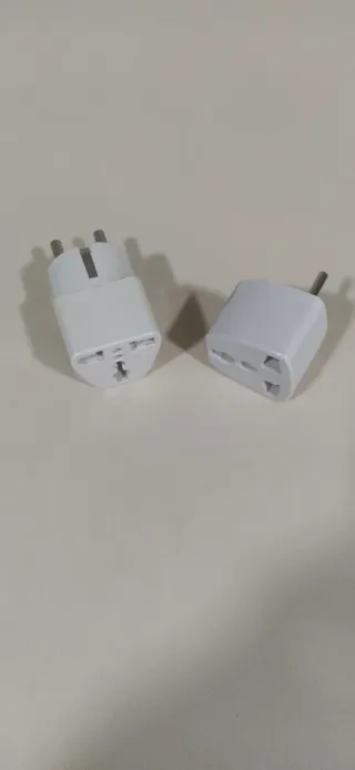 Adaptador Enchufe Europeo Blanco