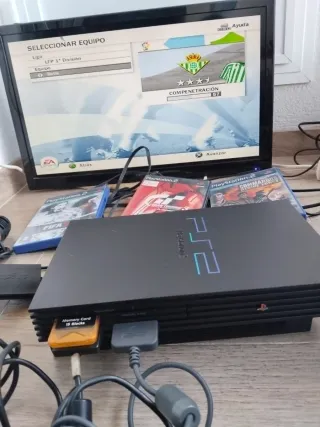 Lote PS2: Consola, Juegos y Accesorios