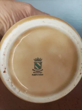 Tazza Weidmann in porcellana decorata