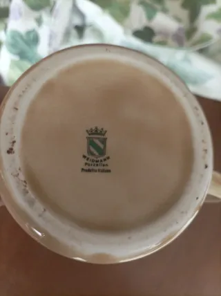 Tazza Weidmann in porcellana decorata