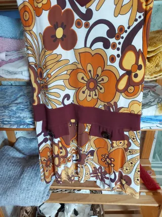 Vestido estampado floral años 80 Talla M