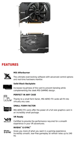 MSI GTX 2060 AERO 8GB