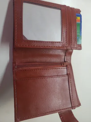 Cartera billetero de cuero
