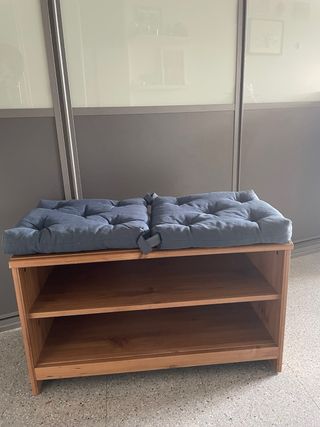 Zapatero Ikea madera maciza 2 baldas