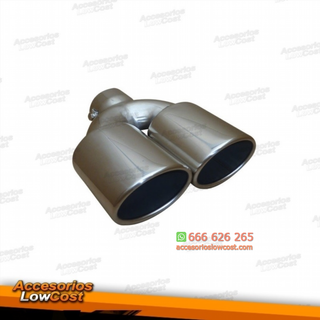 COLA ESCAPE UNIVERSAL EN INOX CON DOBLE SALIDA