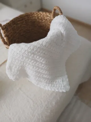 Manta bebé algodón tejida