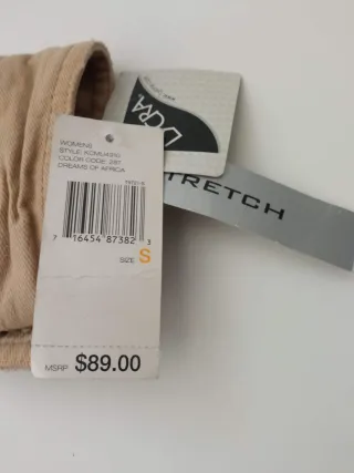 Chaqueta tejana DKNY mujer beige nueva