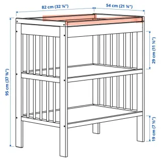 Cambiador Bebé Ikea Gulliver Blanco