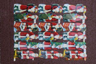 Cromos troquelados de Papá Noel