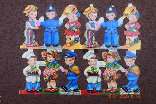 Cromos troquelados de Papá Noel