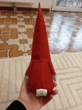 Gnomo Svedese Decorativo Rosso