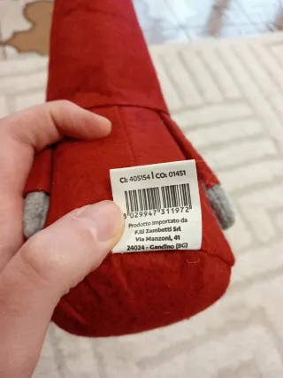 Gnomo Svedese Decorativo Rosso