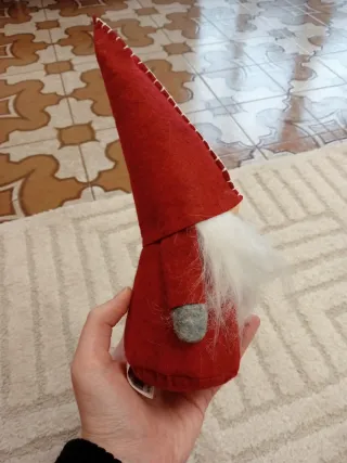 Gnomo Svedese Decorativo Rosso