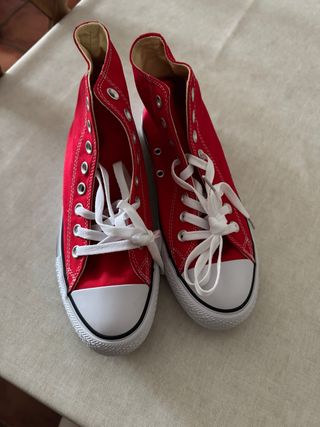 Zapatillas Converse Altas Rojas Numero 40