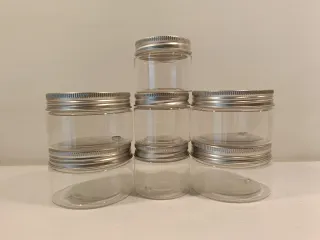 Barattoli plastica con tappo a vite