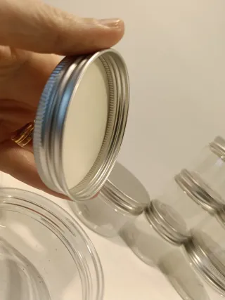 Barattoli plastica con tappo a vite