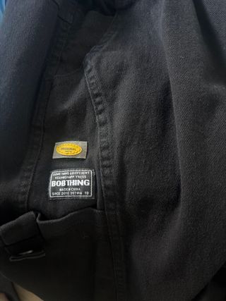 Pantalones Cargo Anchos Hombre Negro Talla XS