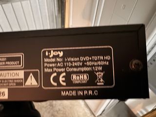 Reproductor DVD TDT i-Joy Vision DVD-TDTR HD