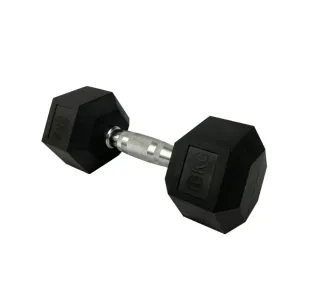 Coppia di manubri esagonali in gomma da 9 kg