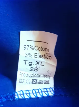 Vestido midi azul y blanco